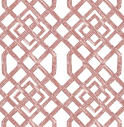 Brewster/ASP 2861-25705 Traverse Red Trellis Wallpaper