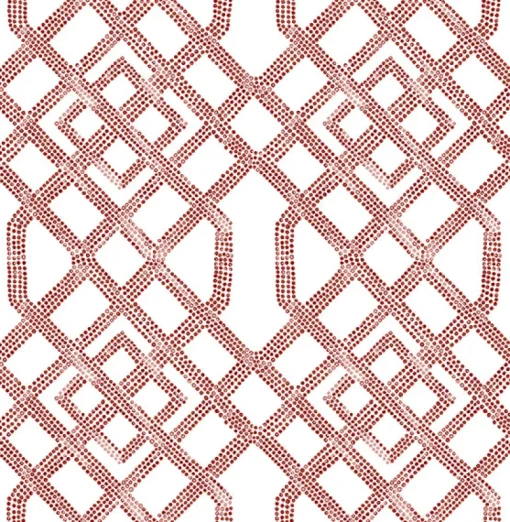 Brewster/ASP 2861-25705 Traverse Red Trellis Wallpaper