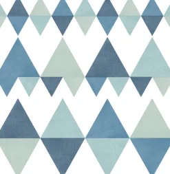 Brewster/ASP 2821-25129 Trilogy Blue Geometric Wallpaper