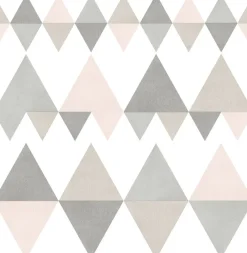 Brewster/ASP 2821-25128 Trilogy Light Pink Geometric Wallpaper