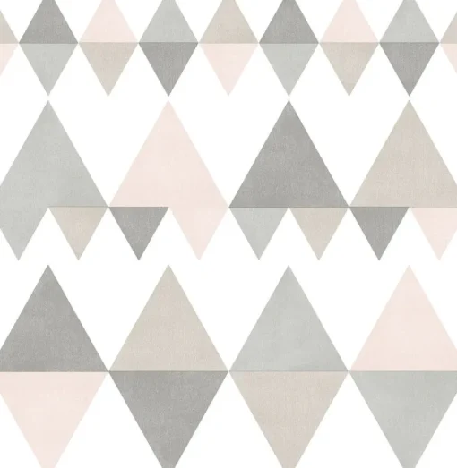Brewster/ASP 2821-25128 Trilogy Light Pink Geometric Wallpaper