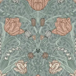 Brewster/ASP 2948-33010 Tulipa Sage Floral Wallpaper
