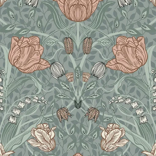 Brewster/ASP 2948-33010 Tulipa Sage Floral Wallpaper