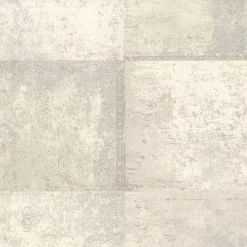 Brewster 2927-10902 Vela Ivory Distressed Geometric Wallpaper