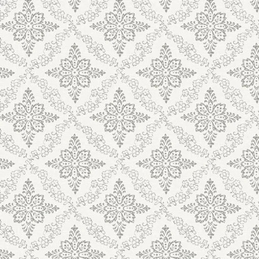 Brewster 3119-13531 Wynonna Light Grey Geometric Floral Wallpaper