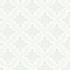 Brewster 3119-13533 Wynonna Teal Geometric Floral Wallpaper