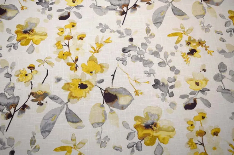 Stock/Fabricut 03367 Yellow Grey Trend Fabricut Fabric