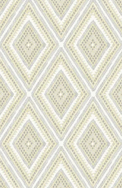 Brewster/ASP 2969-26014 Zaya Light Yellow Tribal Diamonds Wallpaper