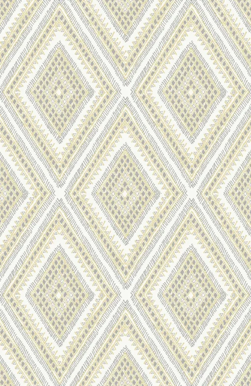Brewster/ASP 2969-26014 Zaya Light Yellow Tribal Diamonds Wallpaper