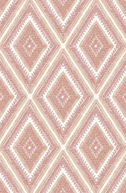 Brewster/ASP 2969-26015 Zaya Orange Tribal Diamonds Wallpaper