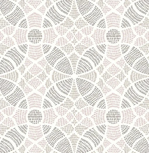 Brewster/ASP 2764-24337 Zazen Rose Geometric Wallpaper