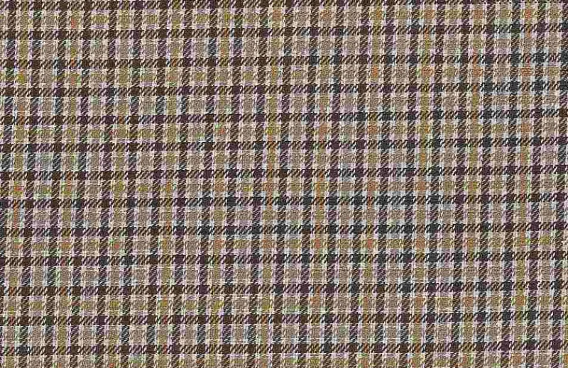 Laura Kiran Aberdeen Tweed Chocolate Tan Fabric