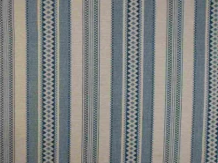 Laura Kiran Alpine Stripe Blue Fabric