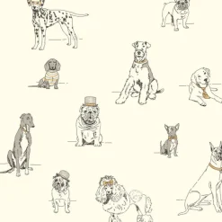 York Ashford Toiles Dog's Life Wallpaper (AF1938_B12)