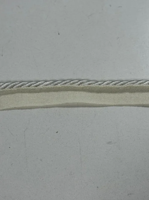 Stock/Parisia BIR806/3 White 1/4 inch Twisted Lipcord Trim