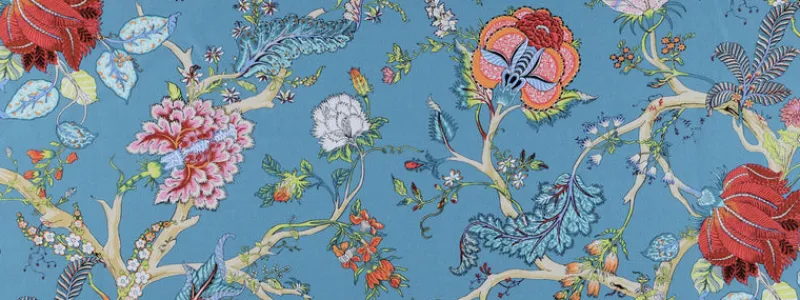 Covington Ceylan Bachette 33 Blue Fabric