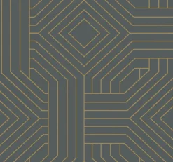 York CI2371 Dark Gray Diverging Diamonds Wallpaper