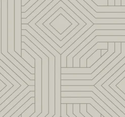 York CI2377 Taupe Diverging Diamonds Wallpaper
