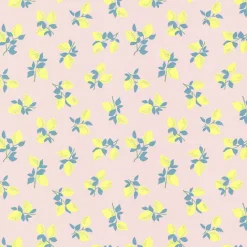 Brewster Citron Soft Pink Juicy Lemon Wallpaper