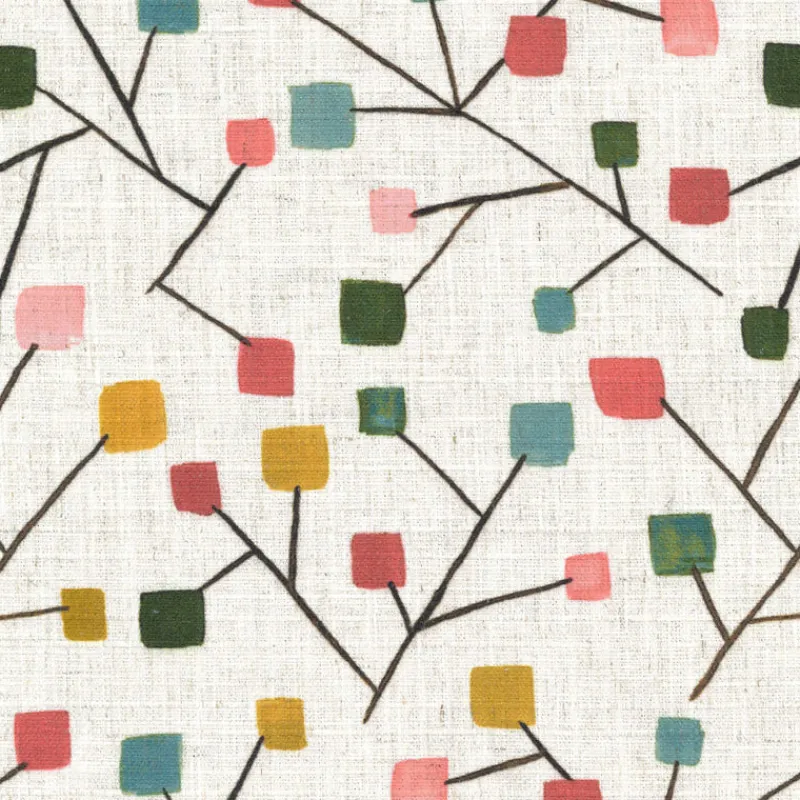 Regal Click Coral Fabric
