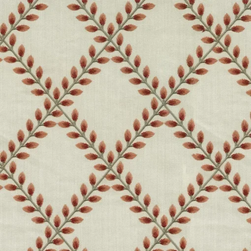 PKaufmann_inc/PKL Clover Lane Emb 410570 Coral PK Lifestyles Fabric