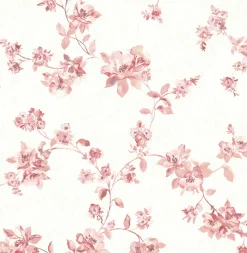 Brewster Cyrus Rose Floral Wallpaper