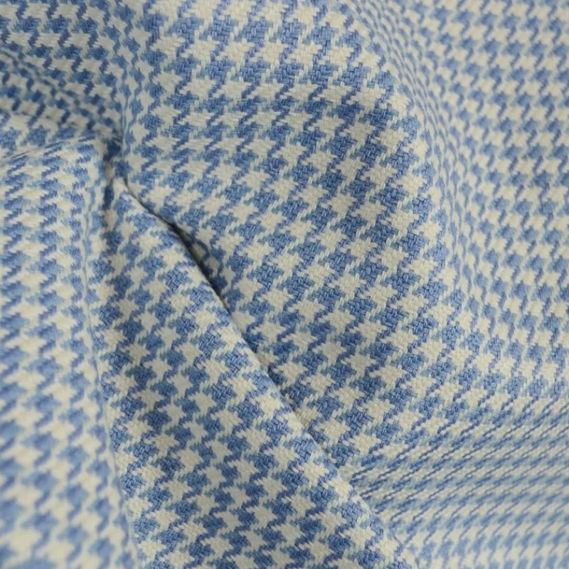 Stock/Heritage/Roth D2133 Houndstooth Cornflower Upholstery Fabric