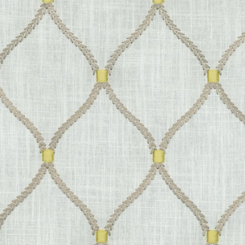 PKaufmann_inc/PKL Deane Embroidery 700090 Smoke Williamsburg Fabric