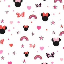 York DI0992 Red Disney Minnie Mouse Rainbow Wallpaper