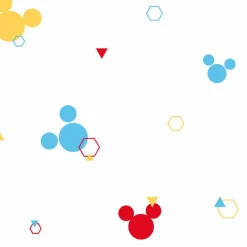 York DI0930 Red/Blue/Yellow Disney Minnie Mouse Dots Wallpaper