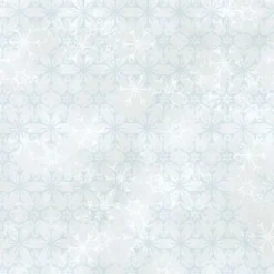 York DI0962 White/Aqua Disney Frozen 2 Snowflake Wallpaper