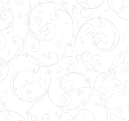 York DI0906 White/Glitter Disney Princess Perfect Scroll Wallpaper