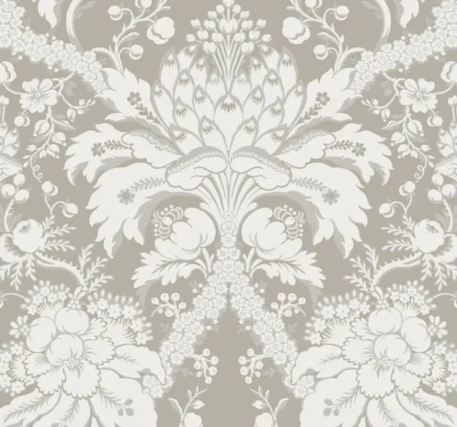 York DM4952 Beige French Artichoke Dam Wallpaper