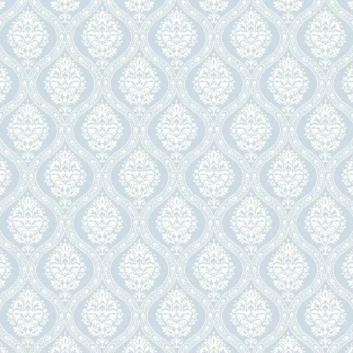 York DM5026 Blue Petite Ogee Wallpaper
