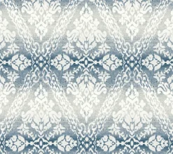 York DM4932 Navy Tudor Diamond Damask Wallpaper
