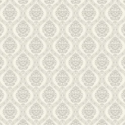 York DM5027 Taupe Petite Ogee Wallpaper