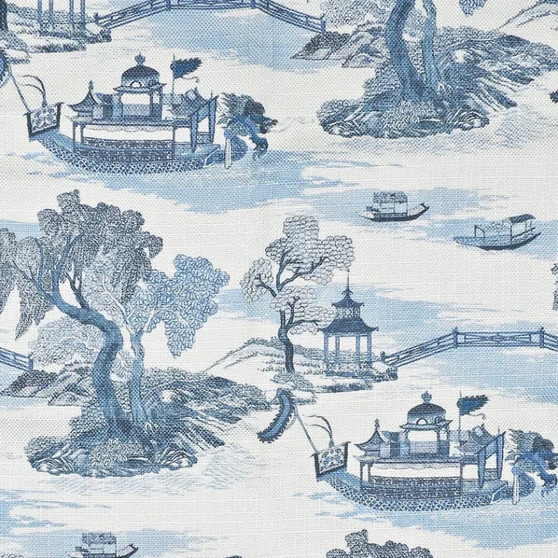 Regal Dragon Boat Chambray Fabric