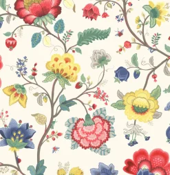 Brewster Epona Cream Floral Fantasy Wallpaper