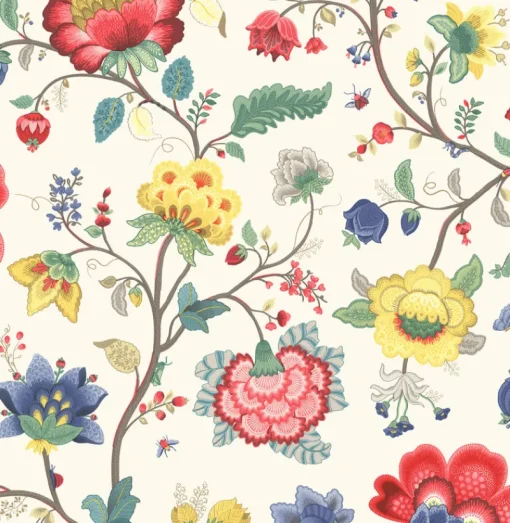 Brewster Epona Cream Floral Fantasy Wallpaper