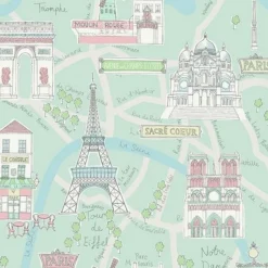 Seabrook FA40604 Bon Voyage Wallpaper