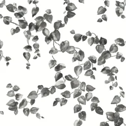 York FH4038 Black/White Creeping Fig Vine Wallpaper