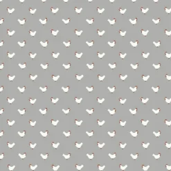 York FH4073 Gray/Red Roost Wallpaper