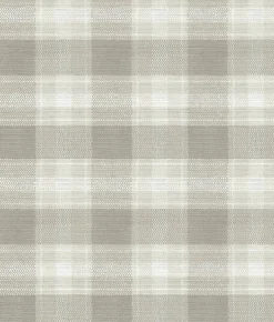 York FH4083 Linen Woven Buffalo Check Wallpaper