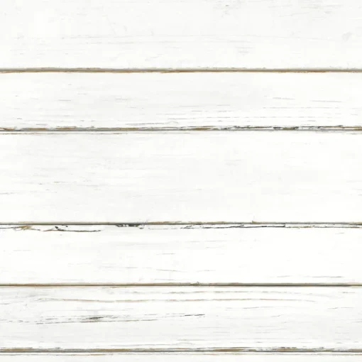 York FH4006 White Shiplap Planks Wallpaper