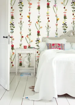 Brewster Flower Garland Wallpaper Mural