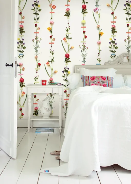Brewster Flower Garland Wallpaper Mural