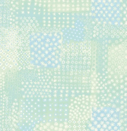 Brewster/ASP Flower Power Green Patchwork Wallpaper