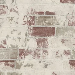 Stock/Patton G67988 Red Cream Brick Patton Wallpaper
