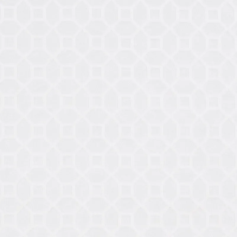 Europatex Gramercy Square White Fabric
