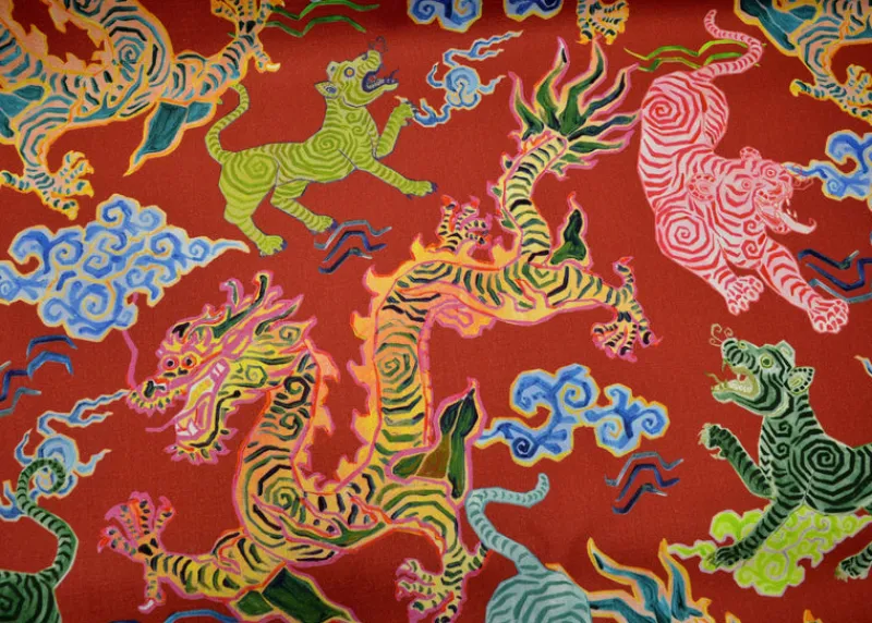 Stock/Hamilton Himalaya Coral Hamilton Fabric